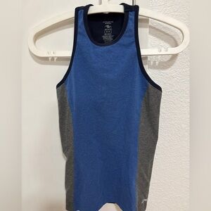 Womens athletic BlueGray Tank Top fitness stretchy NWOT size XS gym workout